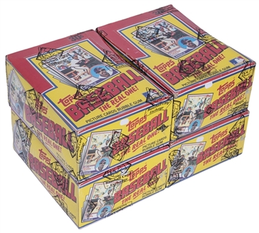 1983 Topps Baseball Unopened Wax Boxes Quartet (4) – 144 Packs, In Total – All BBCE Certified